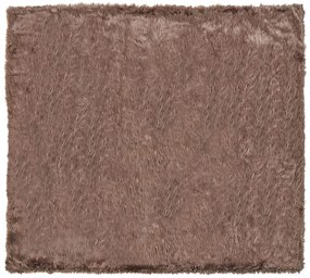 Manta em acrílico castanho escuro 200 x 220 cm DELICE Beliani