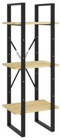 Estante com 5 prateleiras 40x30x175 cm madeira de pinho