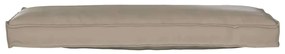 almofadas de palete para banco 2 pcs taupe 120x40x8 cm tecido oxford