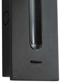 Candeeiro de parede moderno preto incluindo LED - Plaza Moderno