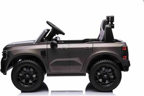 Jipe elétrico para crianças Ford Ranger,12V com pneus de borracha, banco em pele sintética Cinzento