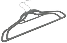 20 pcs conjunto de cabides antiderrapantes veludo cinzento
