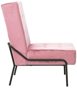 Cadeira de descanso 65x79x87 cm veludo rosa