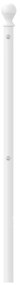 Cabeceira de cama 75 cm metal branco