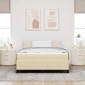 Cama Box Creme, Preto 140 x 190 cm