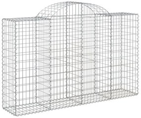 Cestos gabião arqueados 6pcs 200x50x120/140cm ferro galvanizado