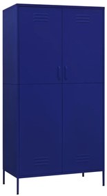 Roupeiro 90x50x180 cm aço azul-marinho