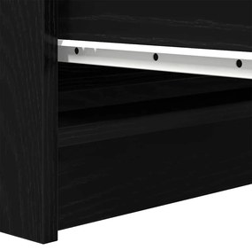 Aparador 100x35x99 cm derivados de madeira carvalho preto