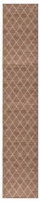 vidaXL Tapete/passadeira 80x600 cm castanho-claro