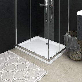vidaXL Base de chuveiro retangular 80x100 cm ABS