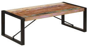 Mesa de centro 120x60x40 cm madeira recuperada maciça