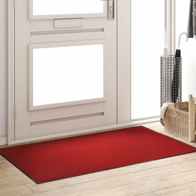 Capacho Retangular vidaXL Vermelho 90x150 cm