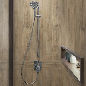 431022 Grosfillex Ladrilho de parede Gx Wall+ 10 pcs 17x120 cm madeira hammam