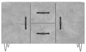 Aparador 100x36x60 cm derivados de madeira cinzento cimento