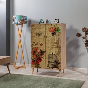 Armário Multiusos Multibox – Carvalho Sonoma – 80x127x36 cm