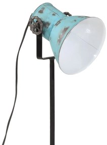 Candeeiro de pé 25 W 35x35x65/95 cm E27 azul desgastado