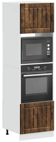 vidaXL Armários forno 2pcs Kalmar derivados de madeira carvalho fumado