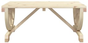 Mesa de centro para jardim 90x50x40 cm madeira de abeto maciça
