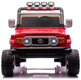 Carro elétrico para crianças Toyota FJ Cruiser XXL 24V 4x4, licença oficial (dois lugares), bateria de lítio portátil, chassis alto, suspensão traseir