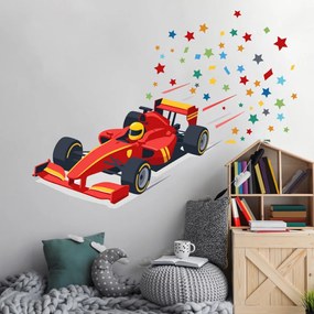 Autocolante colorido para crianças - Fórmula rápida com estrelas