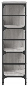 Aparador 102x32x103,5 cm derivados de madeira cinzento sonoma