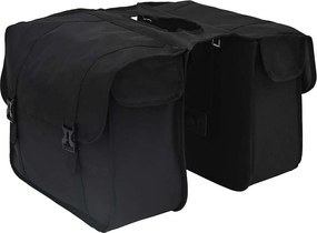vidaXL Bolsa de Bicicleta Preto 40 x 18.5 x 35 cm Poliéster