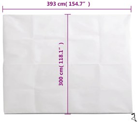 Cobertura para plantas com fecho 70 g/m² 3,93x3 m