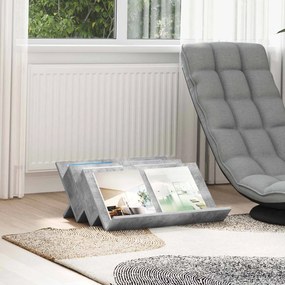 vidaXL Estante de Revistas Cinza Concreto 65 x 53 x 28,5 cm