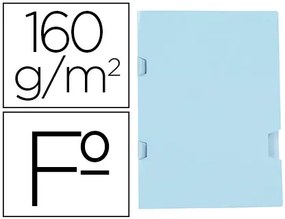 Classificador Folio Azul 3 Pestanas Plastificada 160 gr
