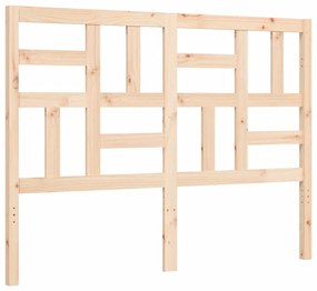 Estrutura de cama de casal c/ cabeceira madeira maciça