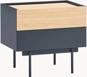 Mesa de cabeceira em madeira com gavetas Otto