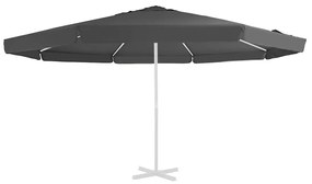 vidaXL Tecido de substituição p/ guarda-sol exterior 515 cm antracite