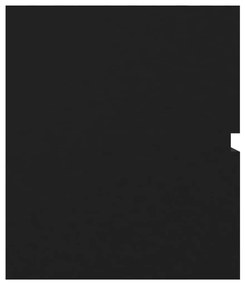 Armário de lavatório 90x38,5x45 cm derivados de madeira preto