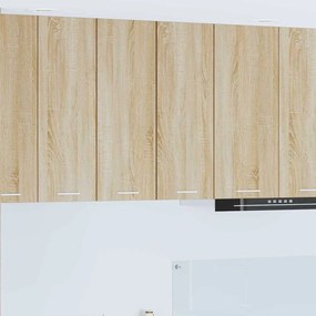 vidaXL Armário suspenso Riga Carvalho Sonoma e Branco 30 x 31 x 80 cm