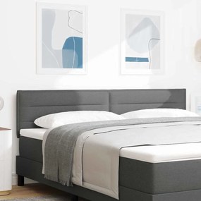 Cabeceira vidaXL Design Linhas Cinza Escuro 180 cm Tecido