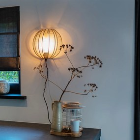 Candeeiro de parede industrial bronze com preto - Dong