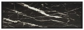 Móvel de TV 120x40x40 cm vidro mármore preto