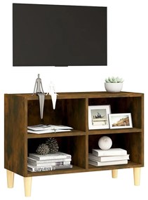 Móvel de TV Larn com 4 Prateleiras de 69 cm - Madeira Rústica - Design