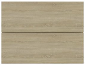 Mesa de cabeceira 40x30x30 cm contraplacado carvalho sonoma