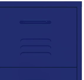 Armário com gavetas aço 80x35x101,5 cm azul-marinho