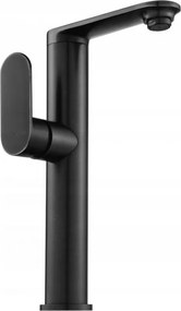Mexen Milo torneira de lavatório alta com manípulo lateral, preta - 71315-70