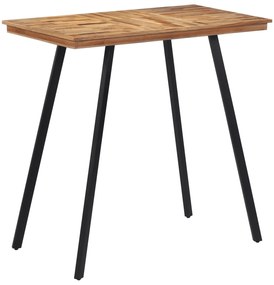 Mesa de bar 110x55x105 cm madeira de teca maciça