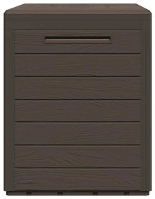 Caixa de arrumação de jardim 78x44x55 cm castanho
