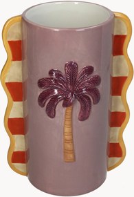 Jarra decorativa pintada à mão Palm Tree, Alt 23 cm