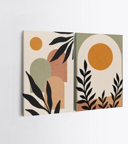 Pintura Decorativa em Tela 2KNV4273 – Multicolor – 50 x 70 cm (2 Peças