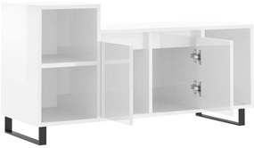 Móvel para TV 100x35x55 cm derivados madeira branco brilhante