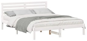 Estrutura da Cama com cabeceira Branco 150 x 200 cm