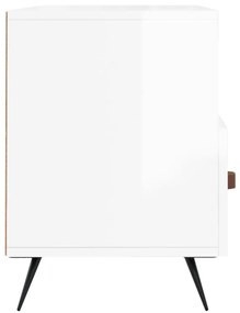 Móvel de TV 102x36x50 cm derivados madeira branco brilhante