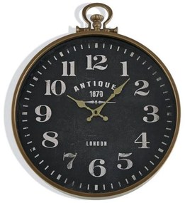 Relógio de Parede Versa Antiques Metal Madeira MDF (6 x 49,5 x 40 cm)