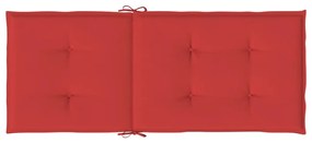 Almofadões para cadeiras altas de jardim 6 pcs tecido vermelho